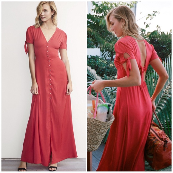 Express Dresses & Skirts - Red Karlie Kloss Maxi